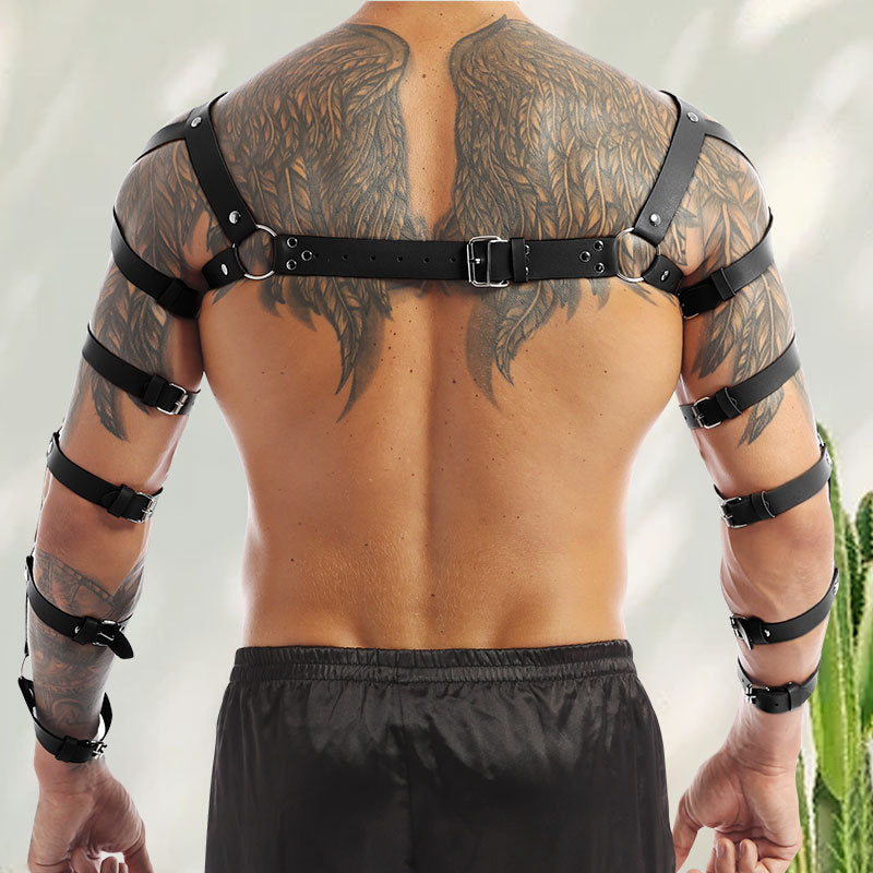 Men's Shoulder and Arms Leather Harness