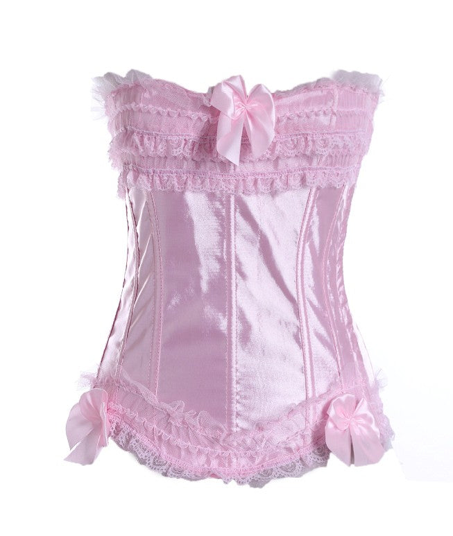 Pink Vintage Look Corset