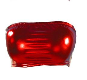 Women's Patent Leather Bandeau