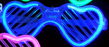 Heart Shaped Glow Glasses