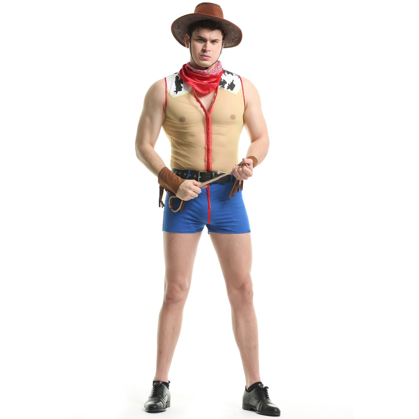 Sleeveless Shorts Cowboy Costume