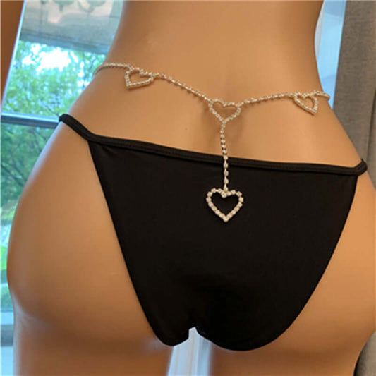 Rhinestone Love Belt
