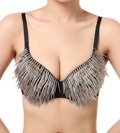 Rivet Gold/Silver Pin Bra