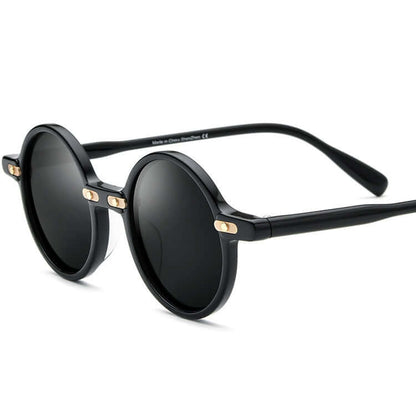 Classic Retro Plate Round Sunglasses